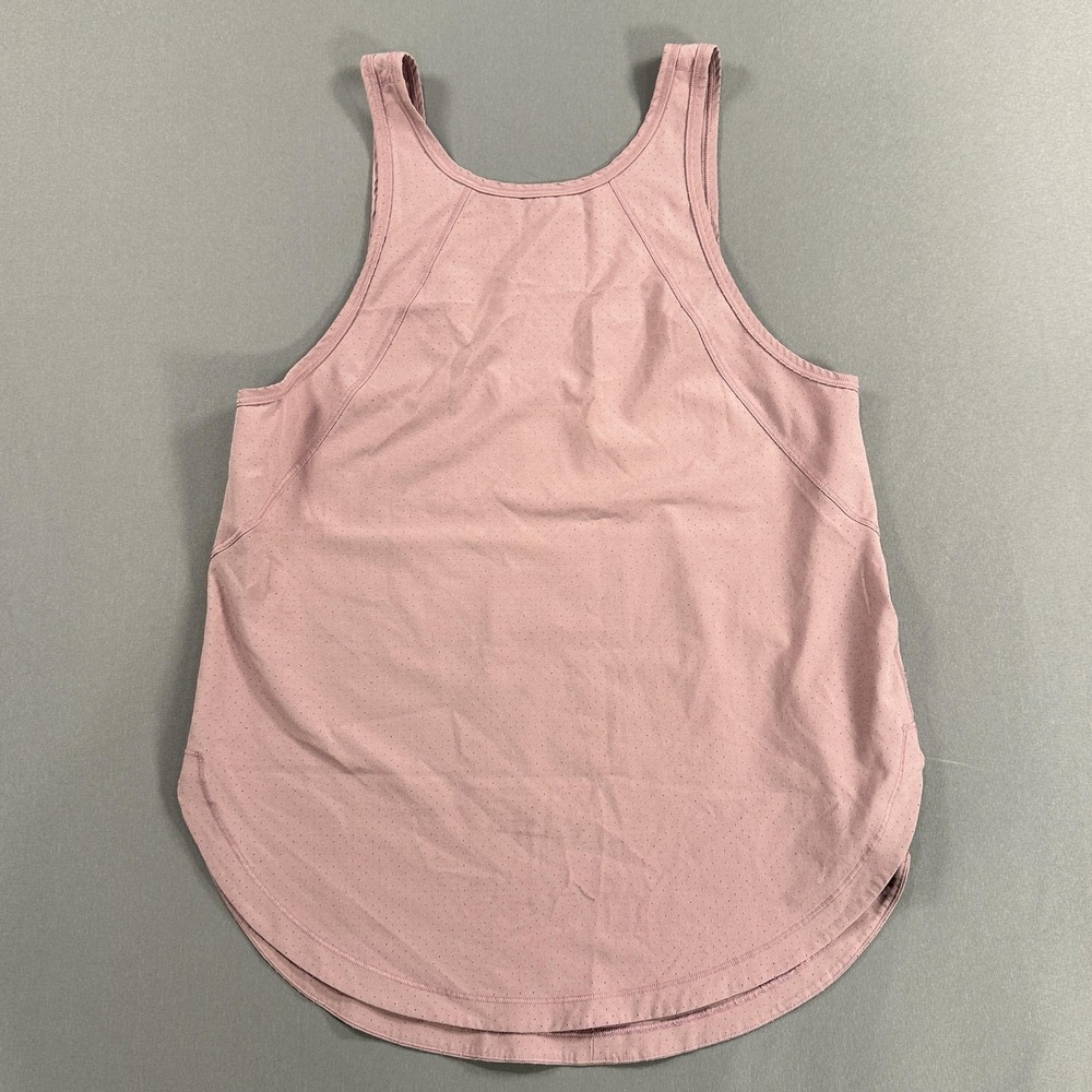 Lululemon Tank Top Womens Apx:Medium Pink Perforated Racerback Athletic Running - Picture 7 of 7